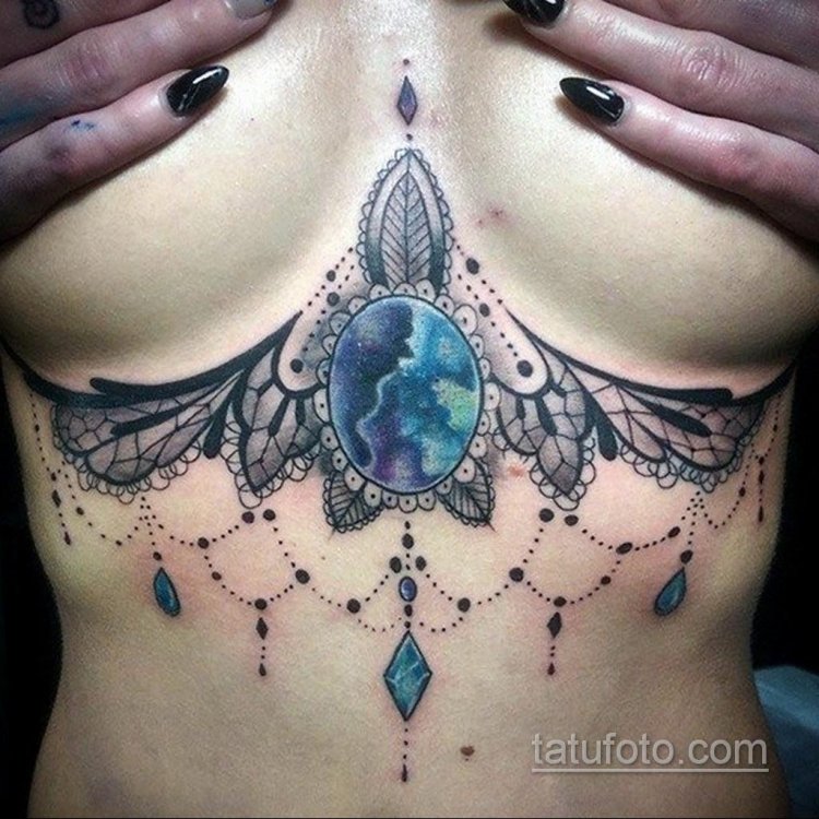 Tattoo under the chest