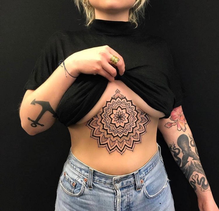 Mandala on the chest