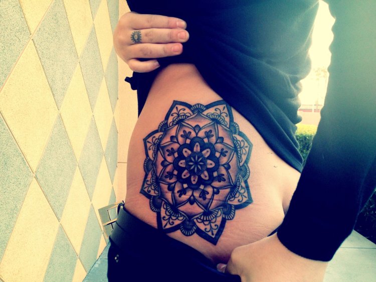 Mandala on the elbow