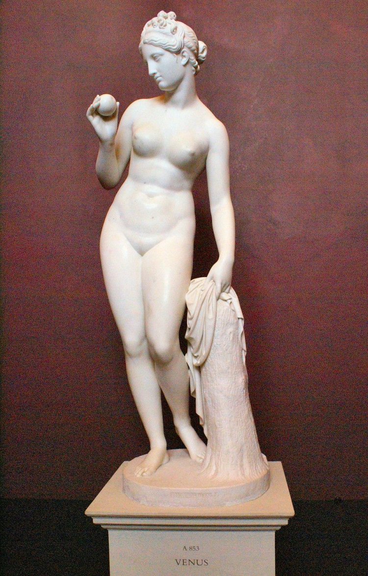 Venus with an apple of Paris