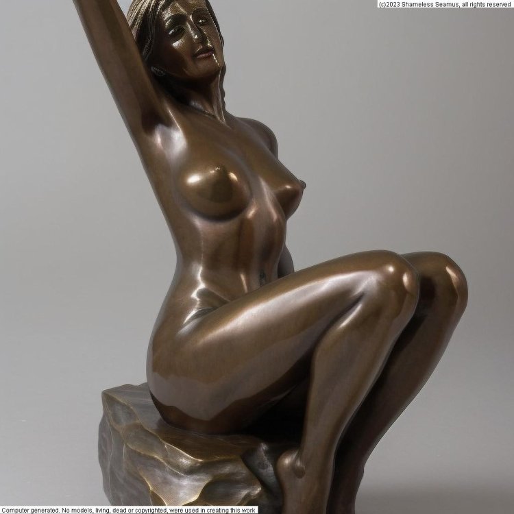 Naked female sculptures