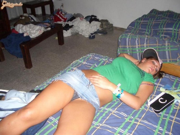 Drunk sleeping girls in the apartment