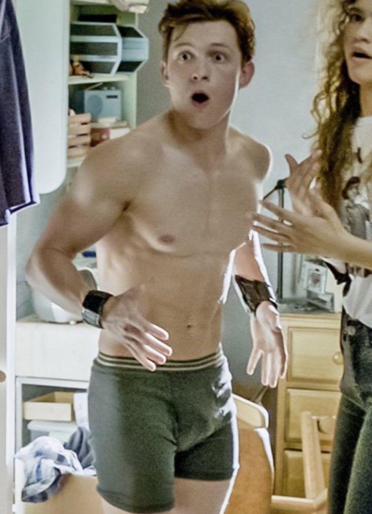 Tom Holland in shorts