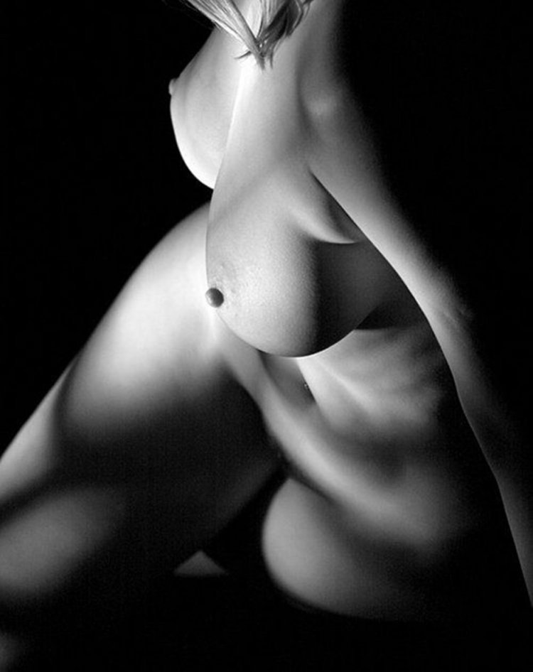 Beautiful black white nude