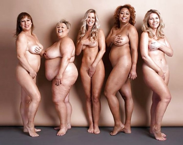 Naked women of different ages