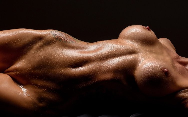 Beautiful naked female body