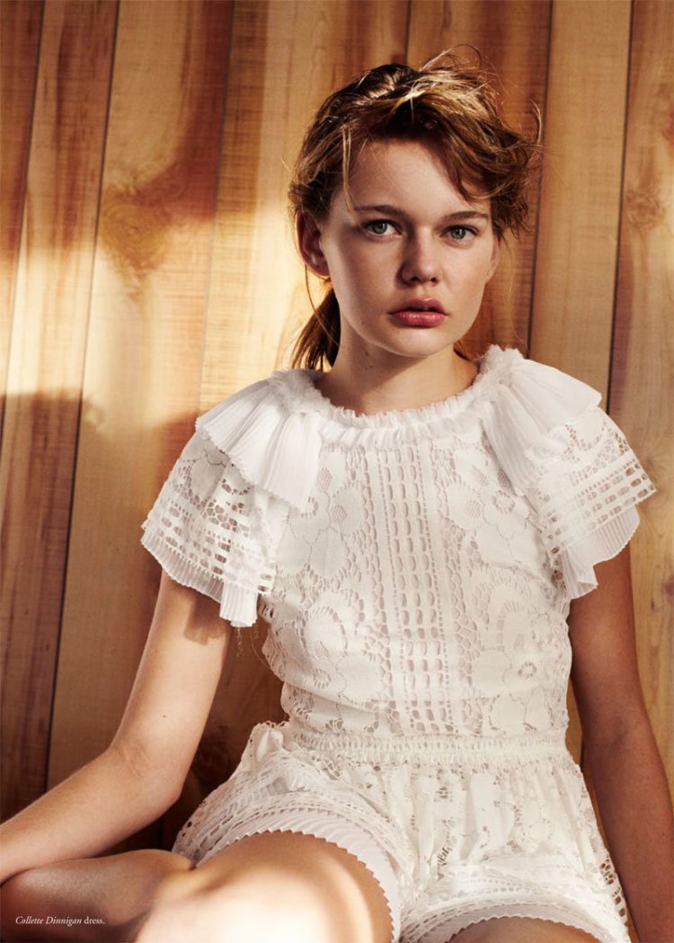 Sonya Gorelova model in linen