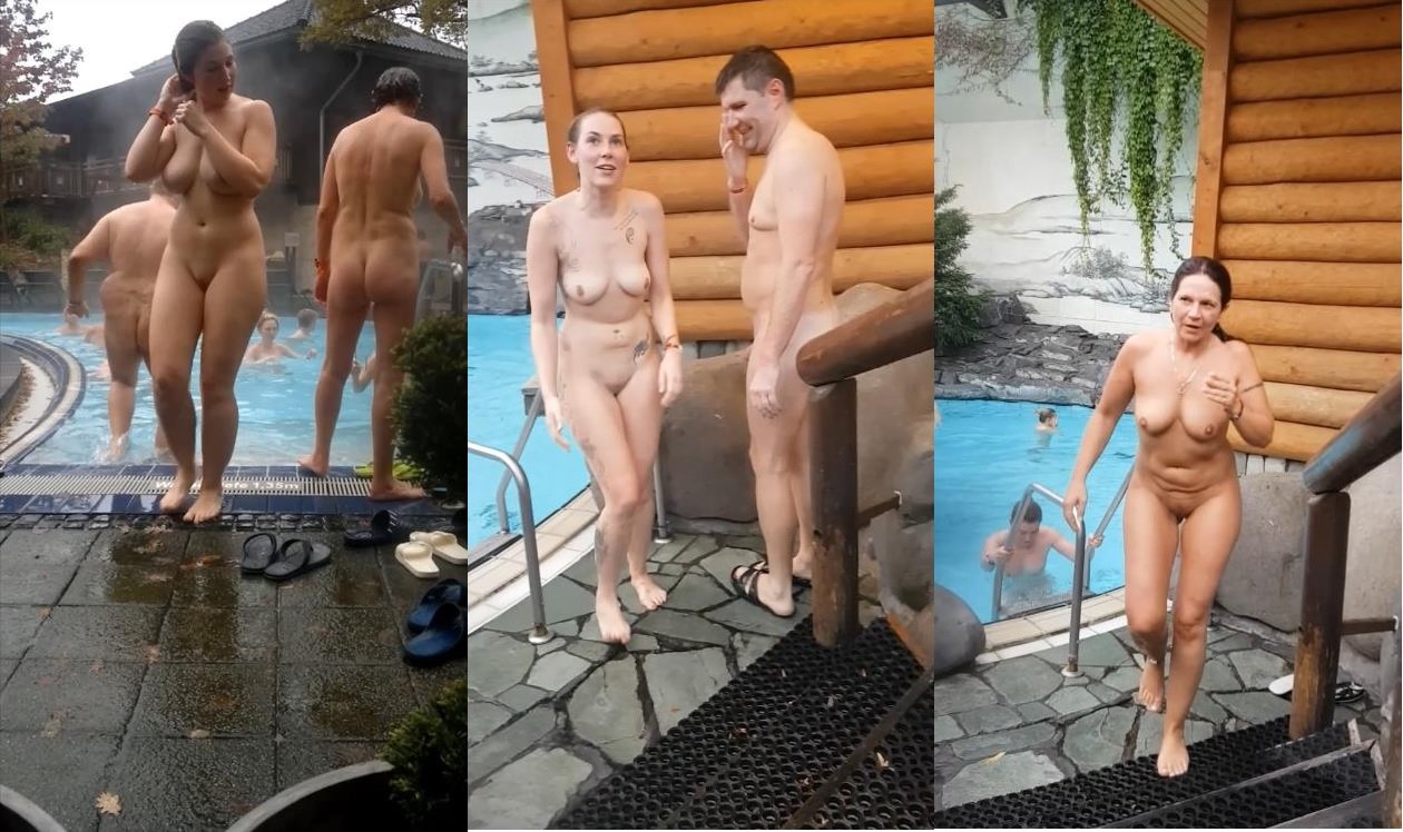voyeur undressing at the spa