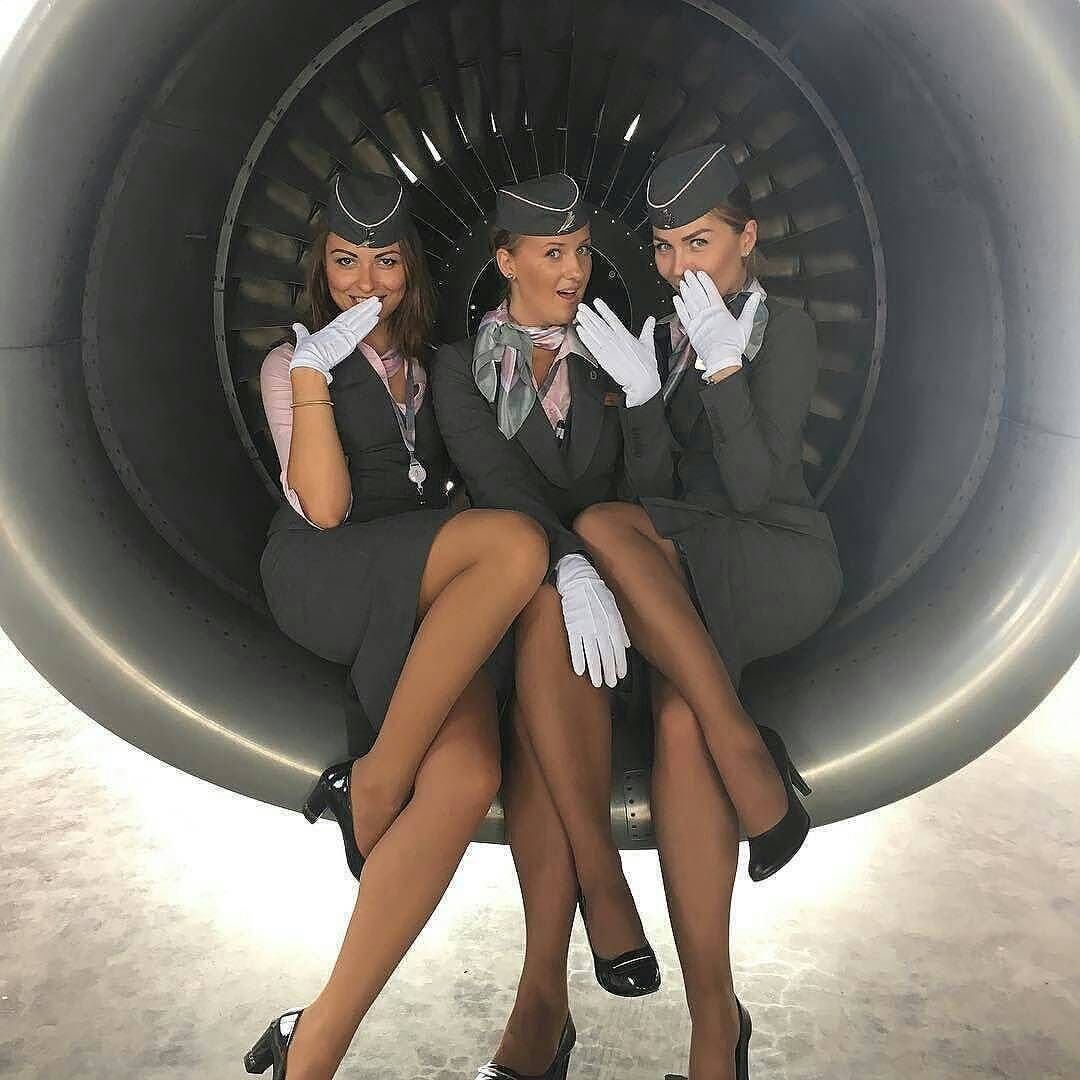 Flight Attendant Upskirt pic photo