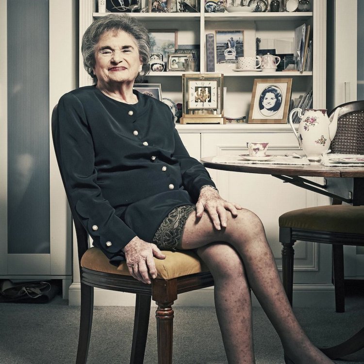 Old women in underwear