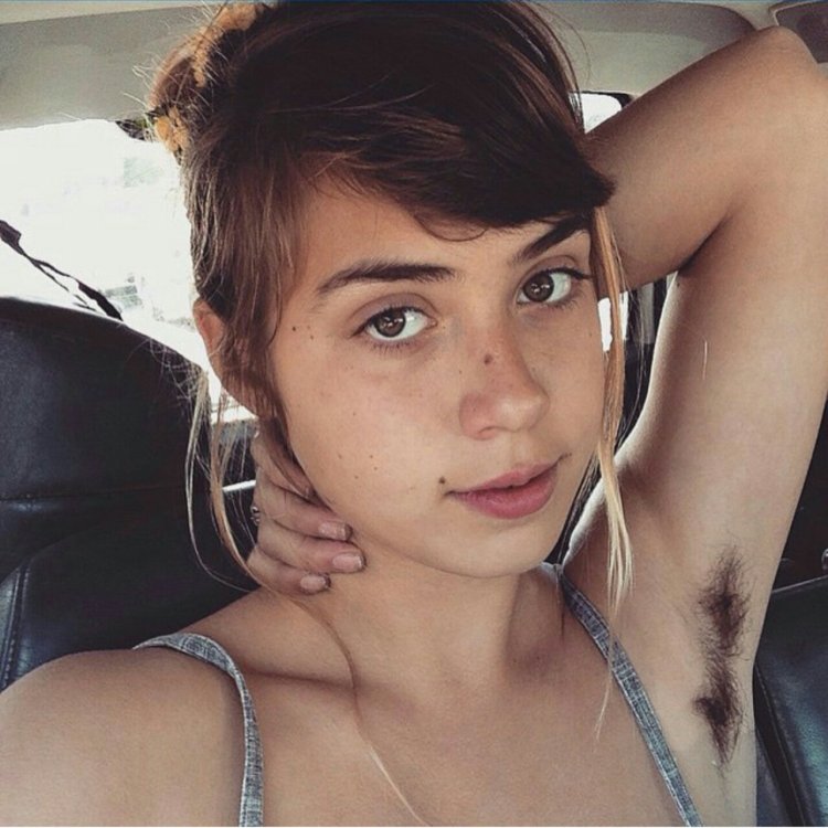 Long hair in armpits