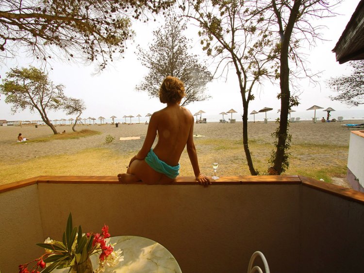 Wife exhibitionist on the beach