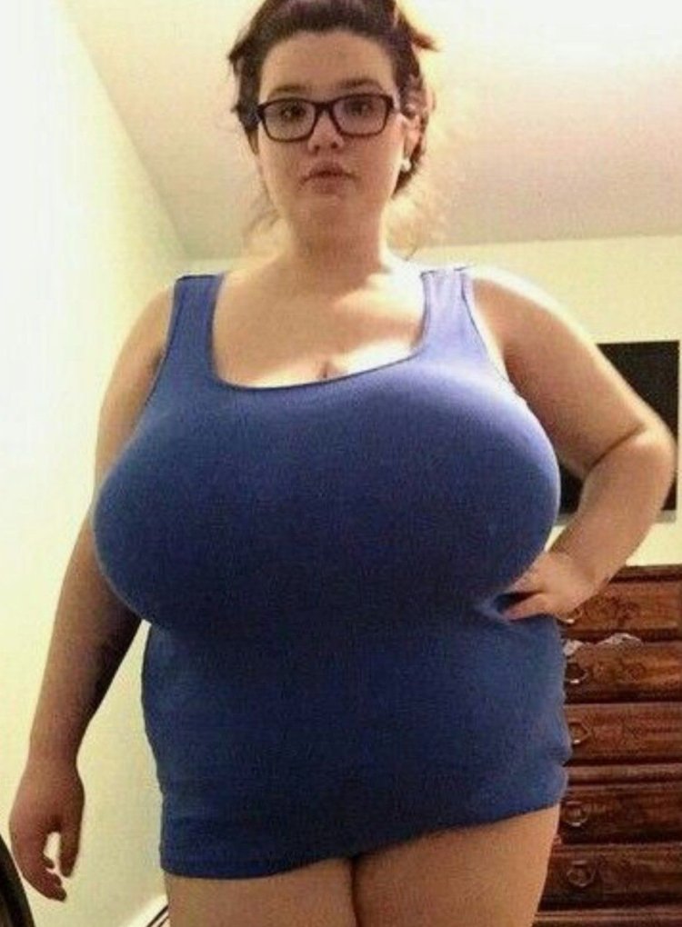 Fat women with a giant bust