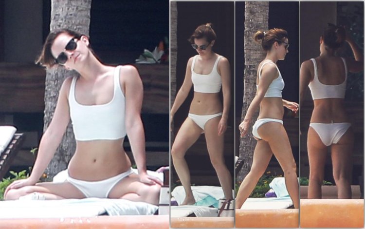 Emma Watson Naked on the beach