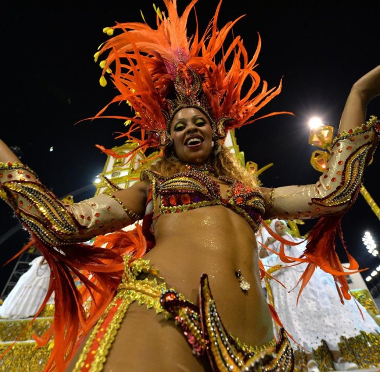 Samba dancers Carnival in Rio