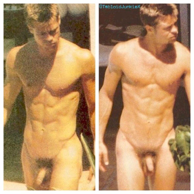 Brad Pitt drain naked dick