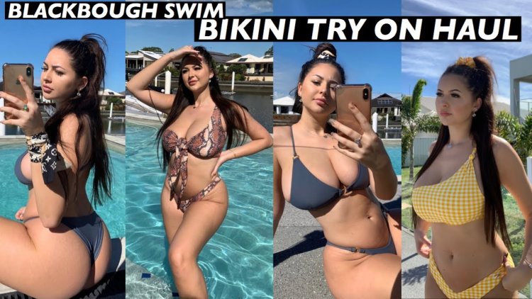 Selfie in a bikini in a mirror