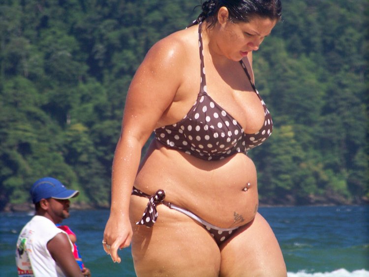 Naked fat women in swimsuits