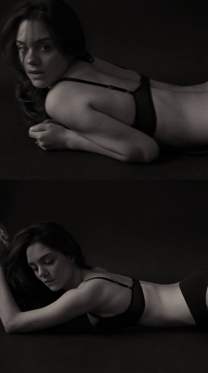 Photoshoot of Medvedeva in underwear