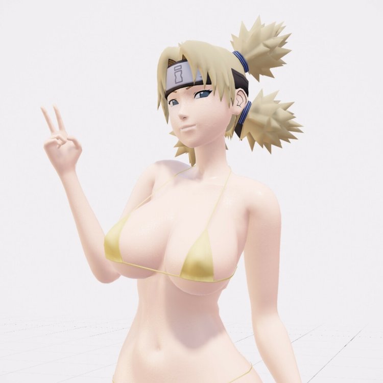 Naked Temari with huge tits