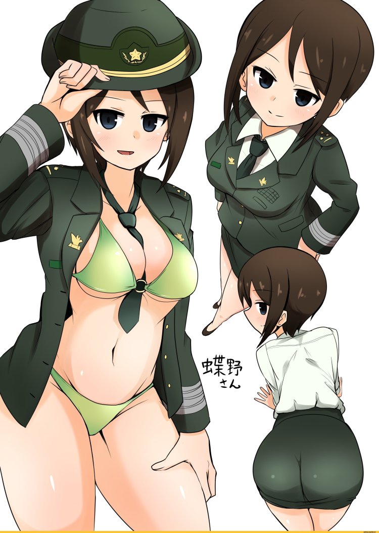 Big Tits of the Girls und Panzer anime
