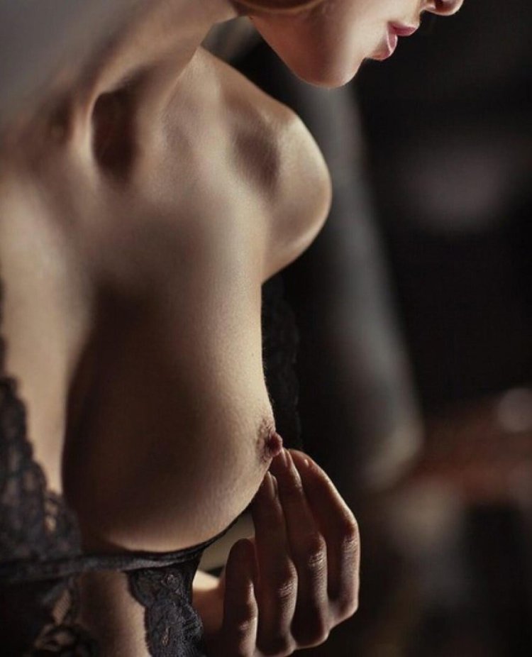 Artistic nude macro breasts