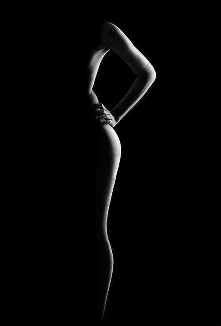 Beautiful female silhouette