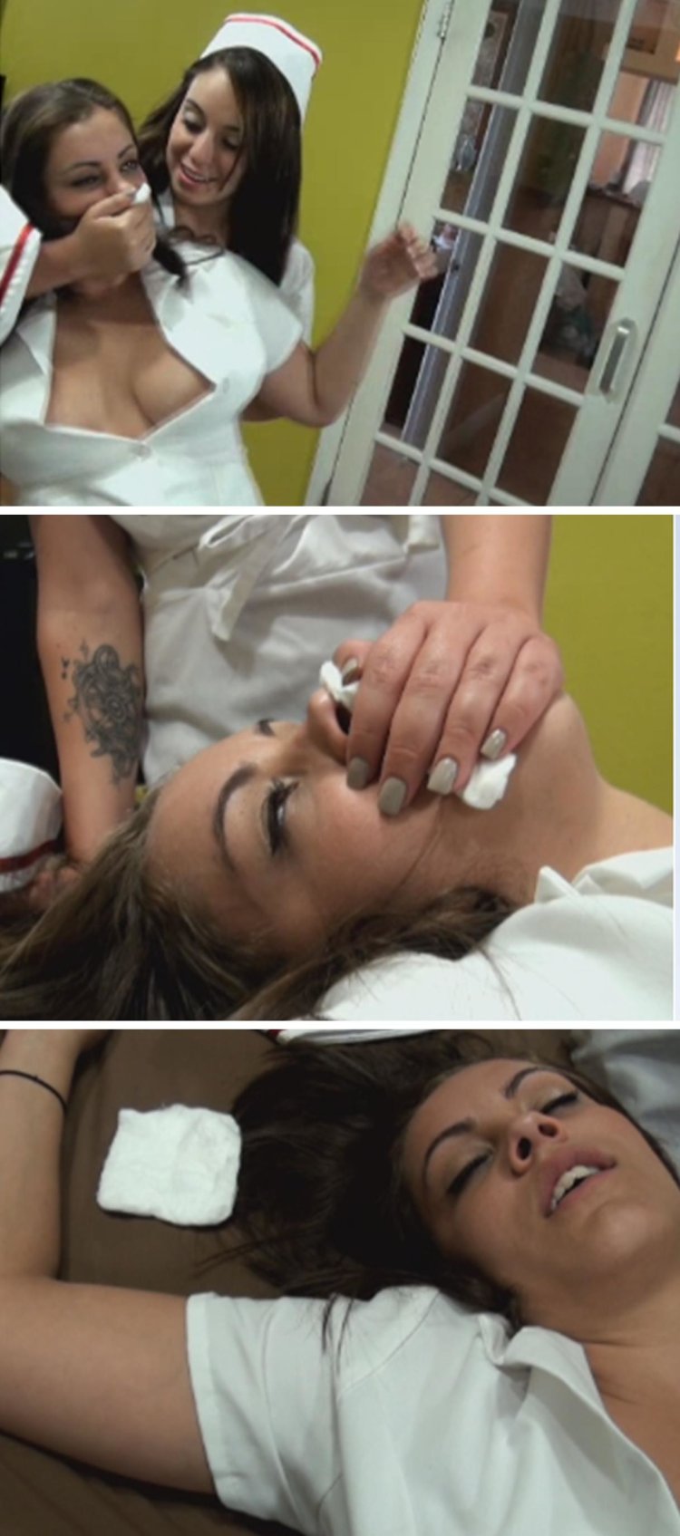 Sexy Female Glved Killer Chlooro a Woman + Man