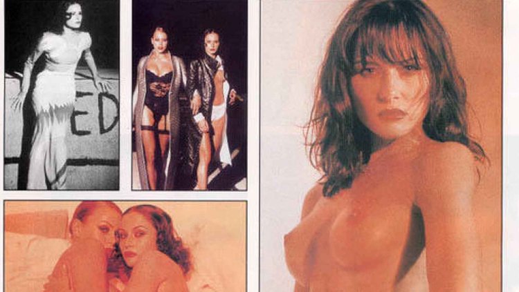 Melanie Trump in his youth naked