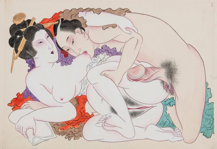 Sunga Japanese pornographic painting
