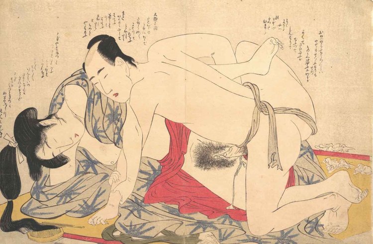Erotic engravings of Utamaro