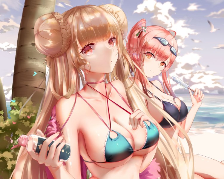 Anime boobs on the desktop