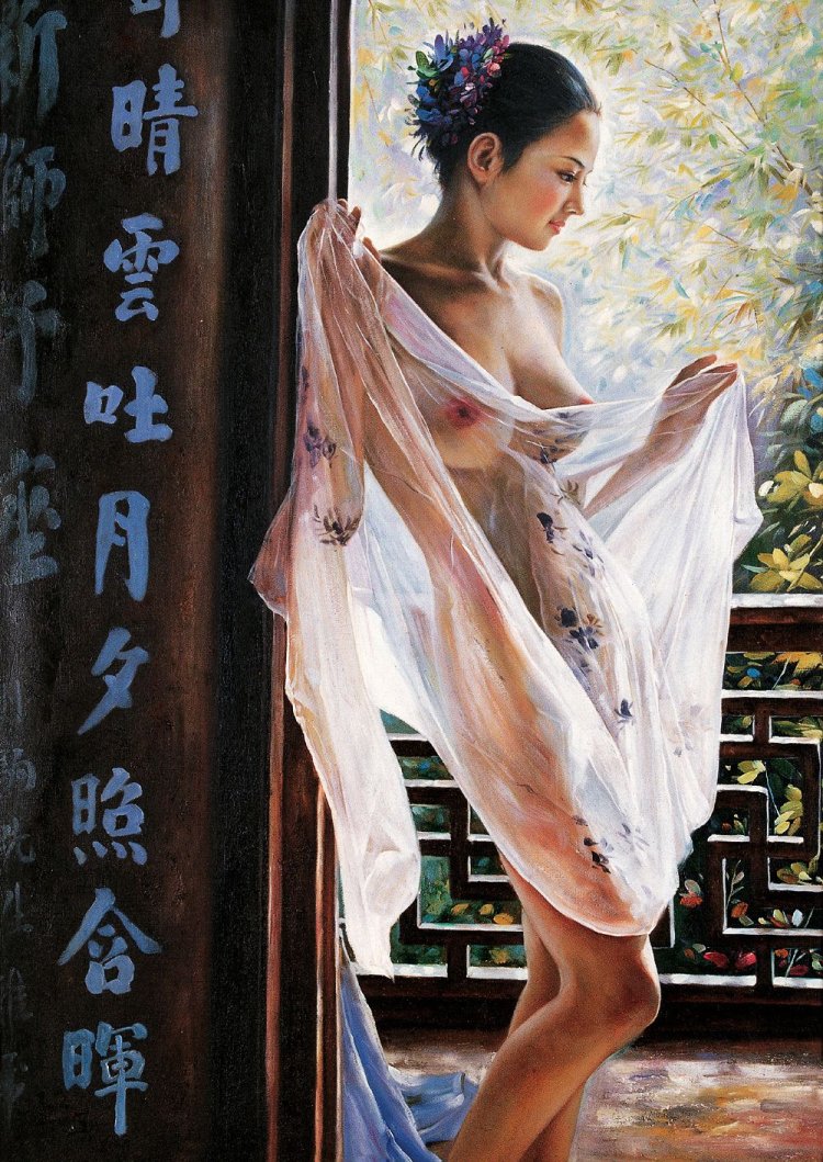 Modern Chinese painting nude