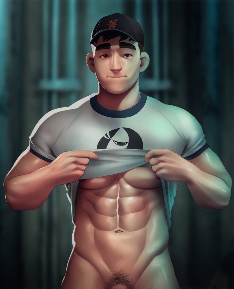 Tadashi Hamada in shorts