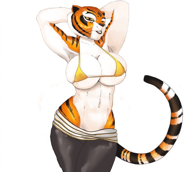 Tigress with big breasts kung fu panda