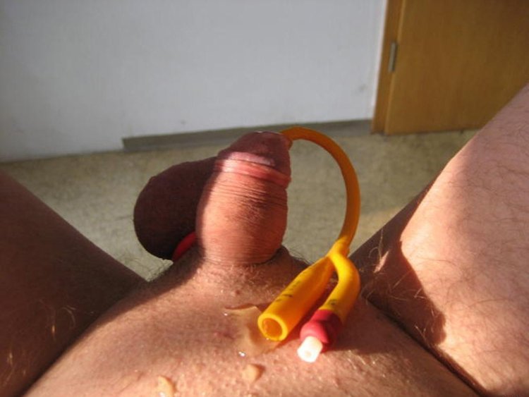 Without a dick with a catheter
