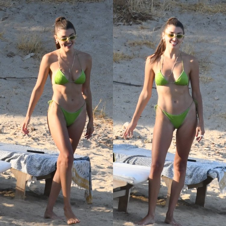 Hande Erchel in Bikini Thongs