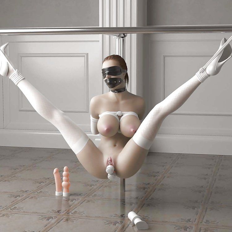 Naked tied ballerinas