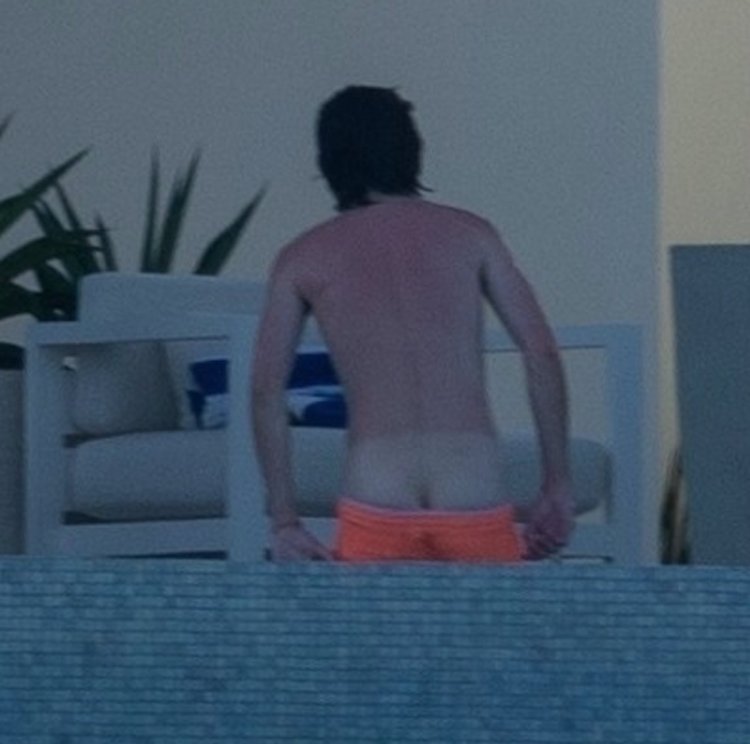 Timothy Shalame and Ace Gonzalez in the pool