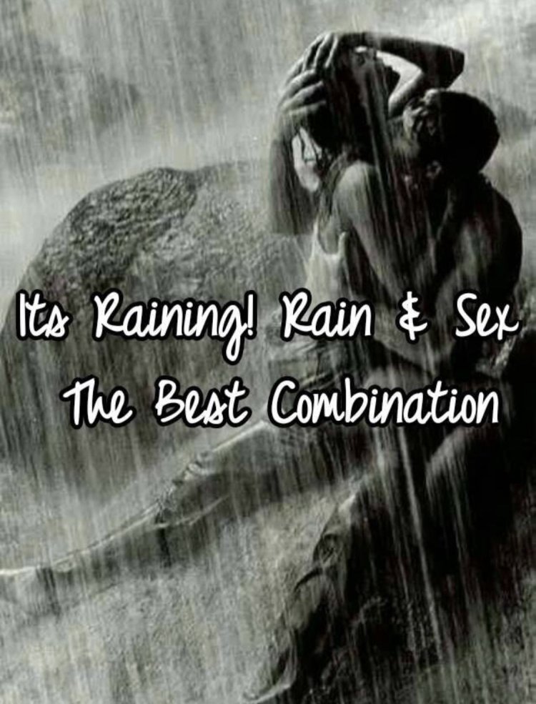 Man and woman in the rain