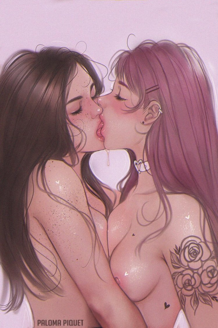 Hot naked lesbian art