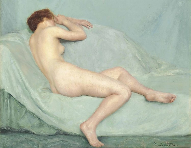 Artist Reclining nude paintings