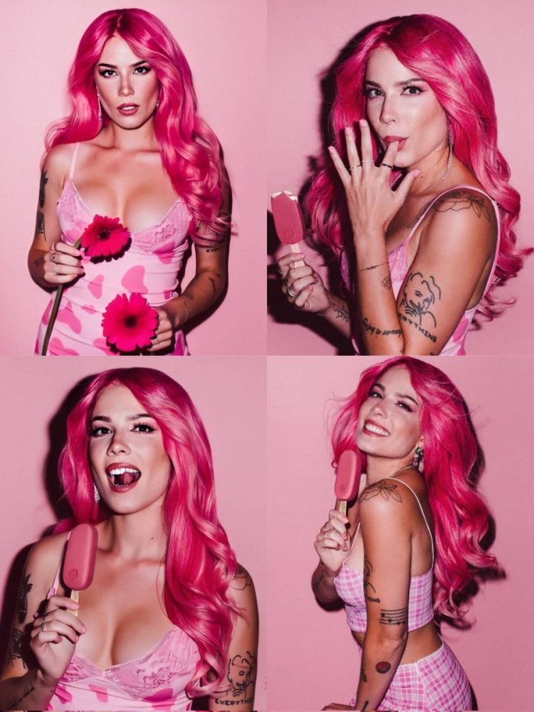 Hills with pink hair