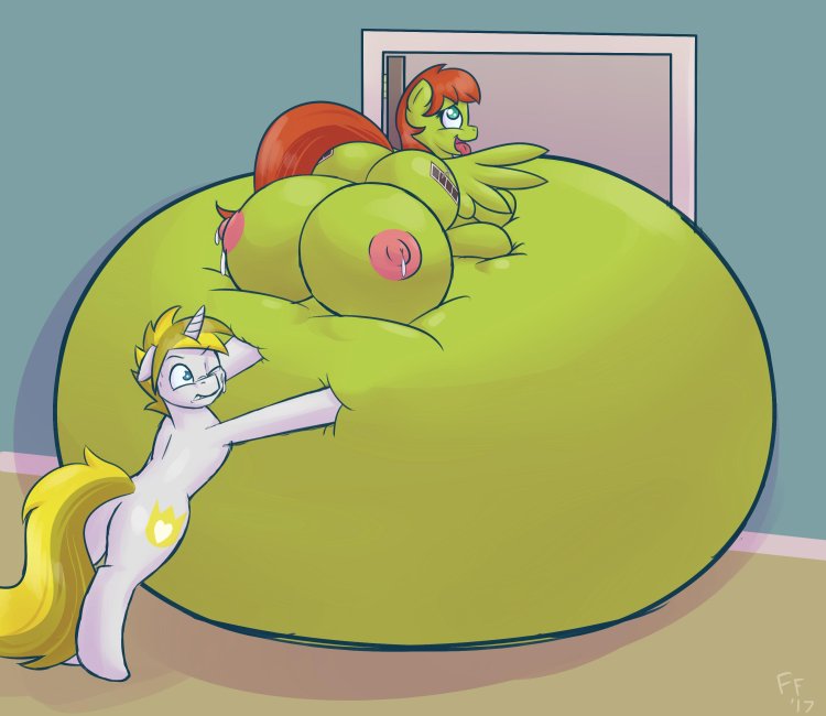 Pony inflation Naked pregnant women