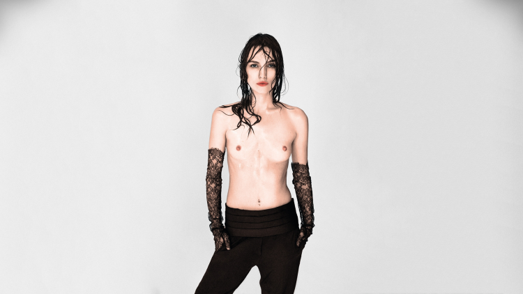 Kira Knightley chest topless