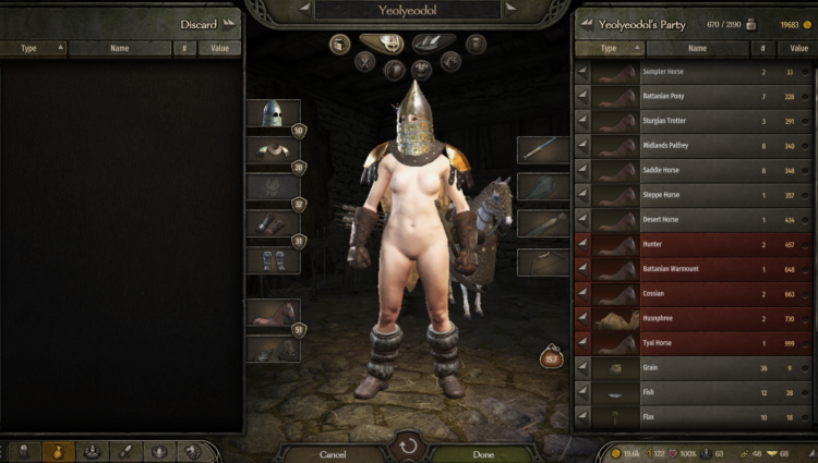 Mount and Blade 2 Naked Character