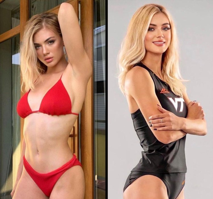 Victoria Gorlova in a swimsuit