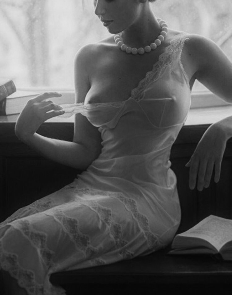 Erotic photos in the dress