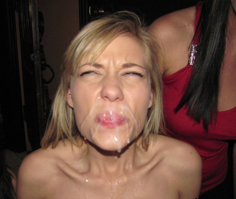 Cumshots on the face disgust