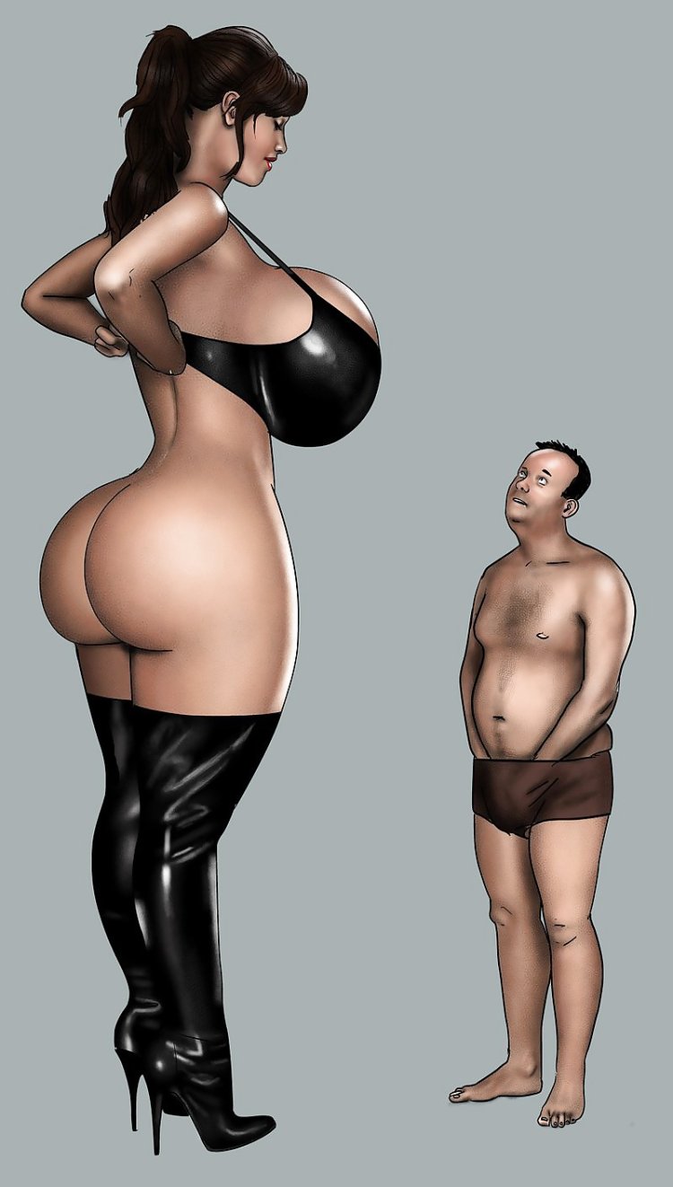 Giant painted breasts